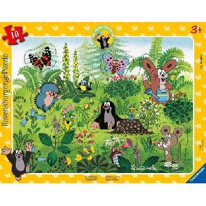 Ravensburger Детски пъзел Ravensburger от 10 части - Забавни игри в градината (5696) - baby