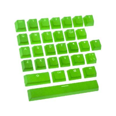 Капачки за механична клавиатура Ducky Green 31-Keycap Set Rubber Backlit Double-Shot US Layout (DKSA31-USRDGNNO1)