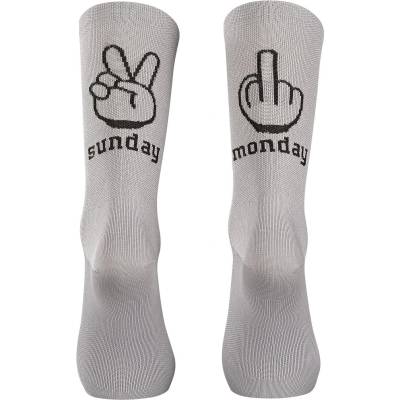Northwave Мъжки чорапи за колоездене Northwave Sunday Monday Sock Cycling socks - Light Grey / Forest Green - размер 36-39 (EU) (201-4593-0612)