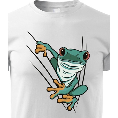 dětské tričko Žába bílá