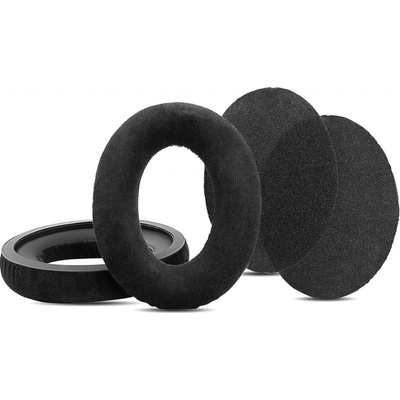 Eses náhradní náušníky pro sluchátka Sennheiser HD515, 518, 555, 595, 598, 558, PC360 černé semišové – Zboží Živě