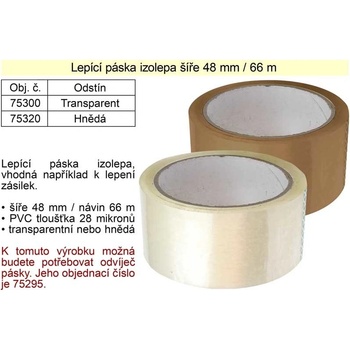 Novatape PP lepicí páska šíře 48 mm x 66 m