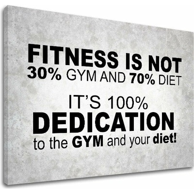 Motivačný obraz na stenu Fitness is not - 30x40 cm