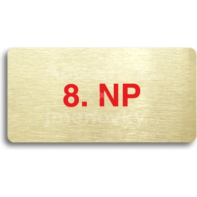 ACCEPT Piktogram 8. NP - zlatá tabulka - barevný tisk bez rámečku