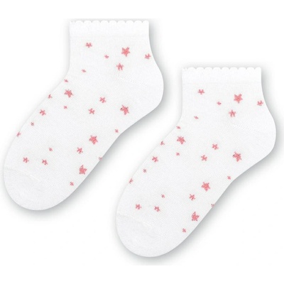 Dievčenské ponožky Lurex Stars biela