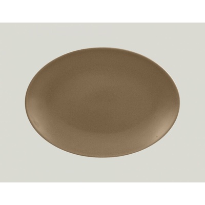 RAK Porcelain Genesis talíř oválný 32 x 23 cm hnědá RAK-GNNNOP32CR