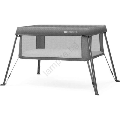 KinderKraft - Пътно бебешко креватче 3 в 1 cami, сиво (ag1089)