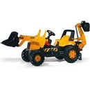 Rolly Toys Traktor CAT Trac s čelným nakladačom a zadnou rýpacou lyžicou