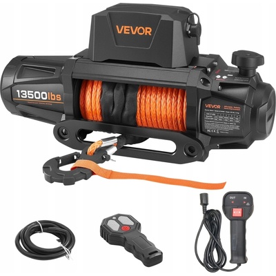 VEVOR Elektrický navijak 6100KG so syntetickým lanom a diaľkovým ovládaním