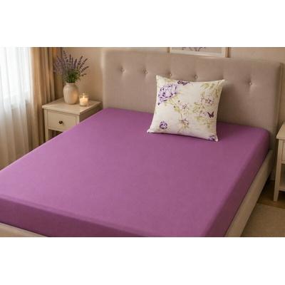 Bellatex jersey s elastanem fialové 140x200