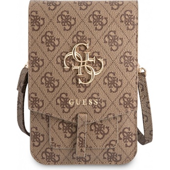 Púzdro Guess PU 4G Metal Logo GUWBG4GFBR Phone Bag, hnedé