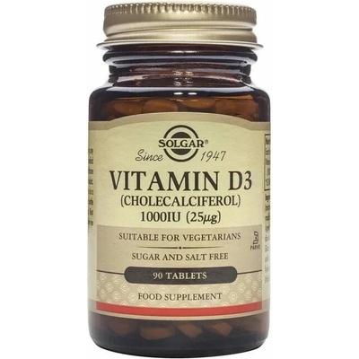 Solgar Vitamín D3 25 mcg 1000 IU 90 tabliet