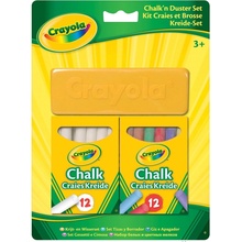 Crayola 98268 kriedy na tabuľu s hubkou 24 ks