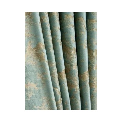 Zatemňovací vzorovaný závěs se zavěšením rod pocket - Zelený, 200 x 250 cm