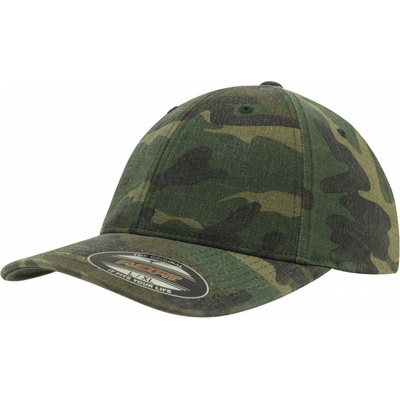 Flexfit Flexfit Garment Washed Camo Zelená camo