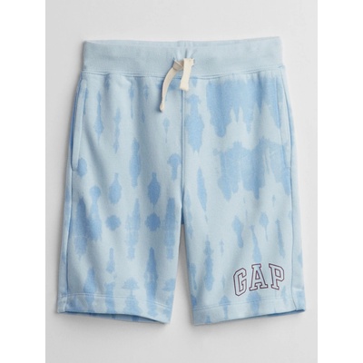 GAP Detské batikované kraťasy logo Modrá
