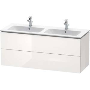 Duravit L-Cube - Шкафче за умивалник 55x129x48 см, 2 чекмеджета, лъскаво бяло LC625802222 (LC625802222)