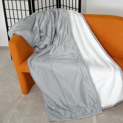 Praktik deka s ovečkou SILVA sivá Polyester 150x200