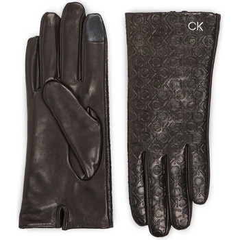 Calvin Klein Дамски ръкавици Calvin Klein Re-Lock Emb/Deb Leather Gloves K60K611165 Черен (Re-Lock Emb/Deb Leather Gloves K60K611165)