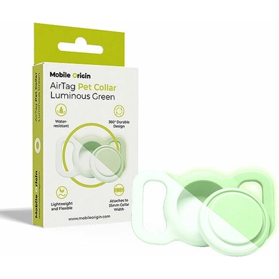Mobile Origin AirTag Pet Collar (MO-APC-FGRN) zelený