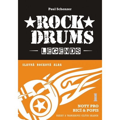 Rock Drums Legends slávne skladby pre biciu súpravu
