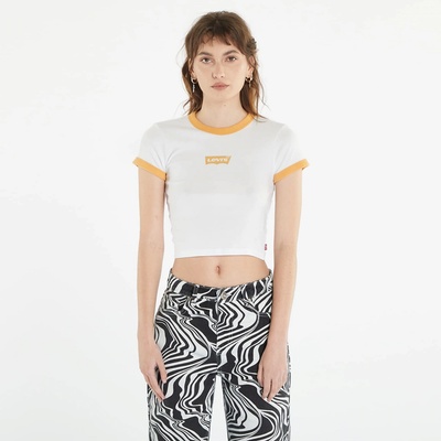 Levi's Graphic Ringer Mini Tee Bright White / Golden Nugget