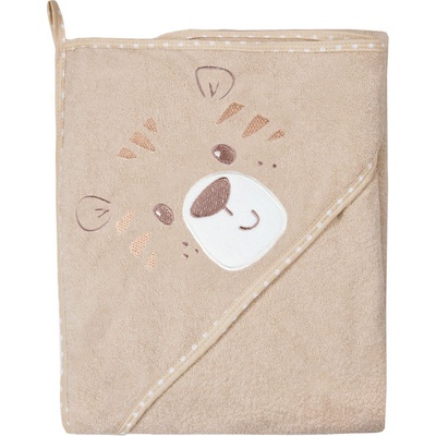 EEVI Dětská osuška s kapucí Baby Love béžová 100x100