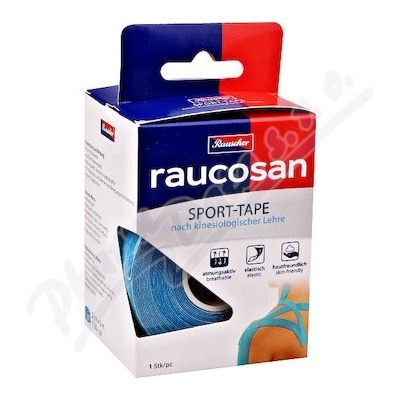 Raucosanv tejpovací páska Kinesio Tape tyrkys 109702 5 cm x 5 m