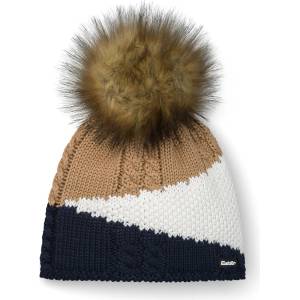 Eisbär Дамска зимна шапка (beanie) Eisbär Women's Eden Lux Crystal Beanie - Nacht / White / Cappuccino / Real - размер One Size (904-2533-0411)