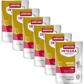 Animonda Integra Protect Cat Harnsteine Urinary - говеждо 6 x 85 г
