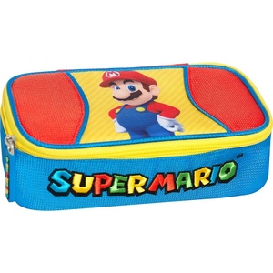 Panini Овален ученически несесер Panini Super Mario - Tricolore, с 1 цип (71855)
