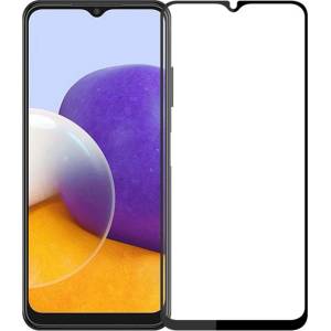  Удароустойчив стъклен протектор покриващ целия екран марка MOFI за Samsung Galaxy A22 5G - с черна рамка