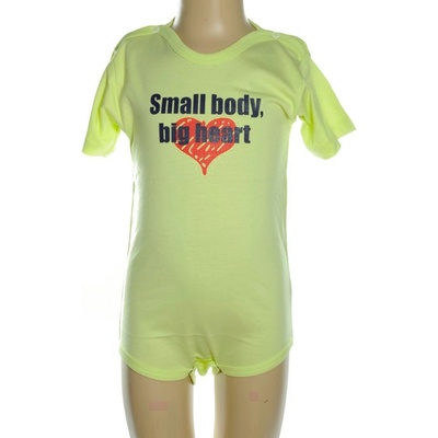 Detské body Small body big heart Biela