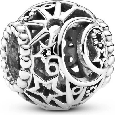 Pandora Stříbrný korálek Slunce hvězdy a měsíc Openwork 799183C00 – Zboží Dáma