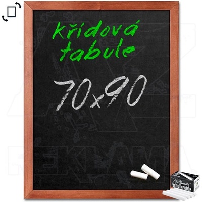 A-Z Reklama CZ CHBLB70x90 Woodboard nástěnná dřevěná křídová tabule světle hnědý lak 70 x 90 cm
