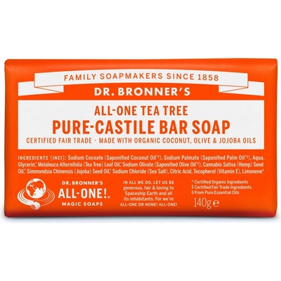 Dr. Bronner´s tuhé mýdlo Teatree 140 g