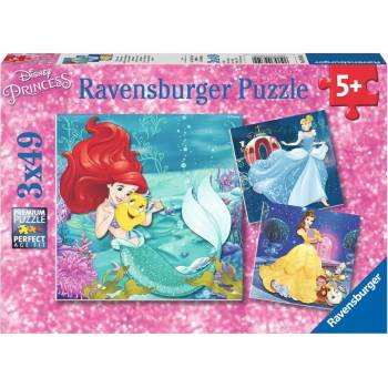 Ravensburger - Puzzle 3x49 Disney Princesses: Adventures - 40 - 99 piese