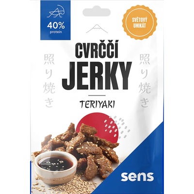 Sens Cricket Jerky, вкус на терияки, 25гр
