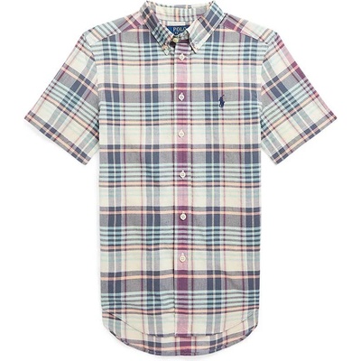 Ralph Lauren Детска памучна риза Polo Ralph Lauren в тъмносиньо (323905295002)