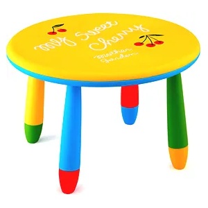 Horecano KIDS-ДЕТСКА ПЛАСТМАСОВА МАСА КРЪГ Ø70xh47cm (LXZ-101) 4 цвята (014307)