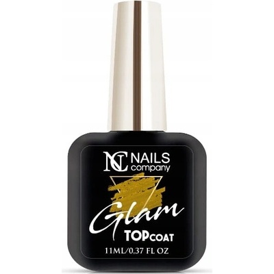 NC Glam Top Coat Gold 11ml – Vrchní lak na nehty se zlatými třpytkami