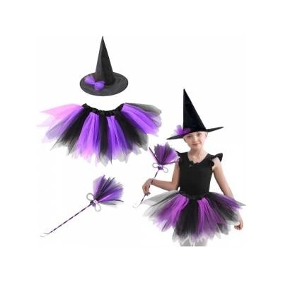 LEAN Toys Witch costume purple-black