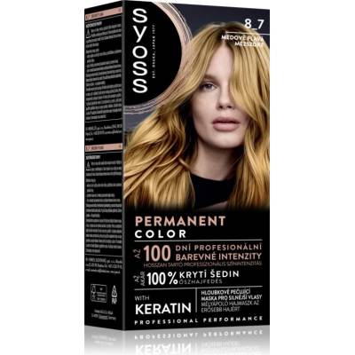 Syoss Permanent Color перманентната боя за коса цвят 8_7 Honey Blond