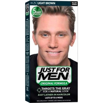 Just for men šampón na zakrytie sivých vlasov farba svetlohnedá H25