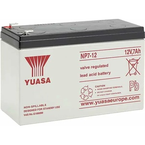 YUASA Оловен акумулатор NP7-12L 12V 7Ah F2 (4400000024)