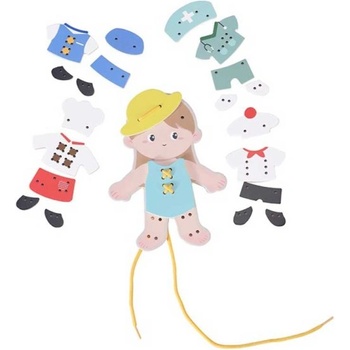 Classic World Забавна детска игра за нанизване - Избери си професия, за момичета