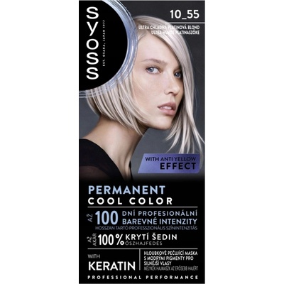 Syoss Trvalá barva na vlasy 10-55 Ultra Studená Platina Blond