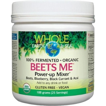 Natural Factors Whole Earth & Sea Beets Me Power-up Mixer, 188 g, Natural Factors