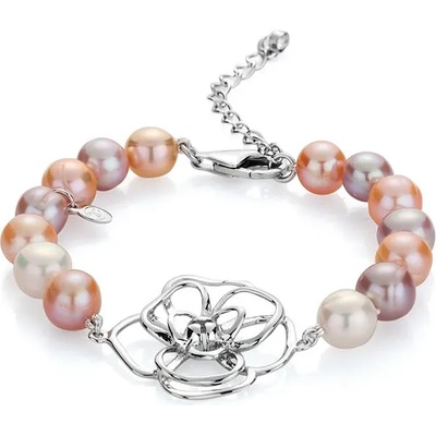 Swan Гривна със сладководни перли в три цвята RB256BM Swan