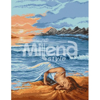 Milena Style Морска приказка - гоблен със схема конци dmc 1: 1